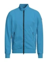 Colmar Man Jacket Azure Size 40 Polyester, Elastane In Blue