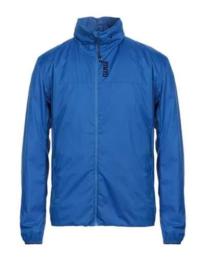 Colmar Man Jacket Bright Blue Size 40 Polyester, Elastane