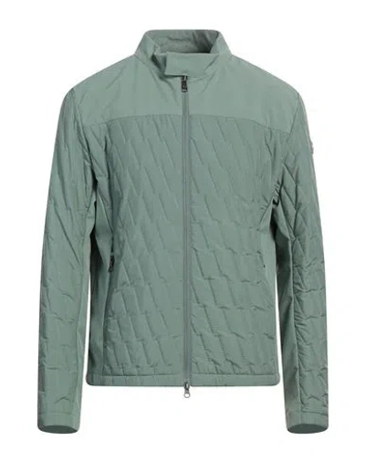 Colmar Man Jacket Light Green Size 44 Polyester, Elastane