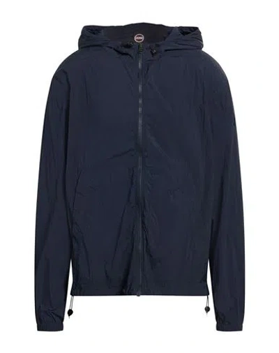 Colmar Man Jacket Midnight Blue Size L Polyamide In Black