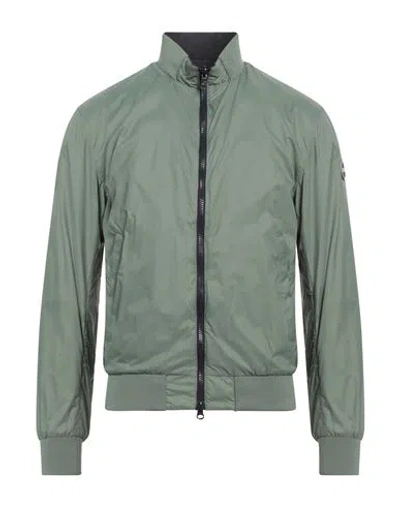 Colmar Man Jacket Military Green Size 38 Cotton, Polyester, Elastane In Green
