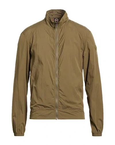Colmar Man Jacket Military Green Size L Polyamide In Brown