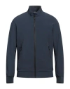 Colmar Man Jacket Navy Size 42 Polyester, Elastane In Navy Blue