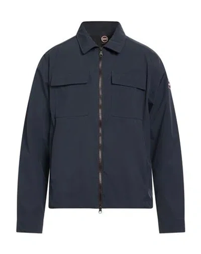 Colmar Man Jacket Navy Size 46 Polyester, Elastane In Blue