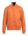 Colmar Man Jacket Orange Size 44 Cotton, Polyester, Elastane In Orange
