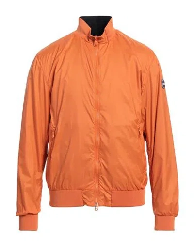 Colmar Man Jacket Orange Size 44 Cotton, Polyester, Elastane