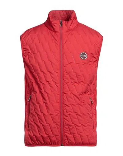 Colmar Man Jacket Red Size 40 Polyester, Elastane