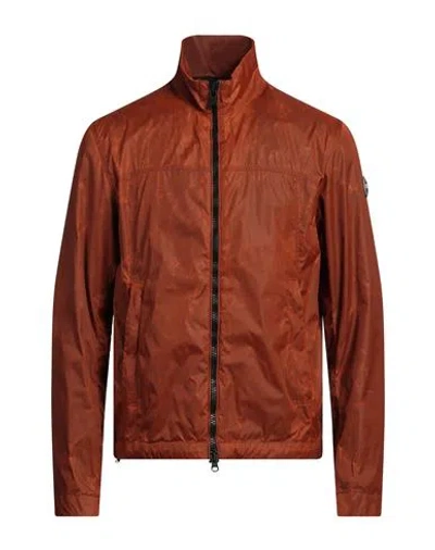 Colmar Man Jacket Rust Size 46 Polyamide In Brown