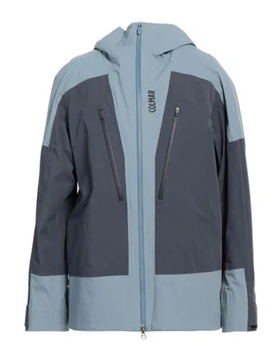 Colmar Man Jacket Slate Blue Size 40 Polyamide, Elastane