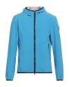 Colmar Man Jacket Turquoise Size 42 Polyester, Elastane In Blue