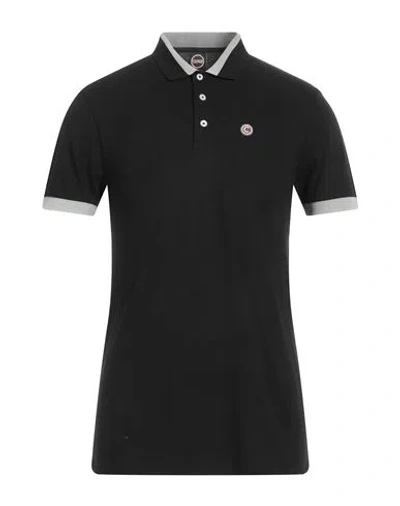 Colmar Man Polo Shirt Black Size L Cotton, Elastane