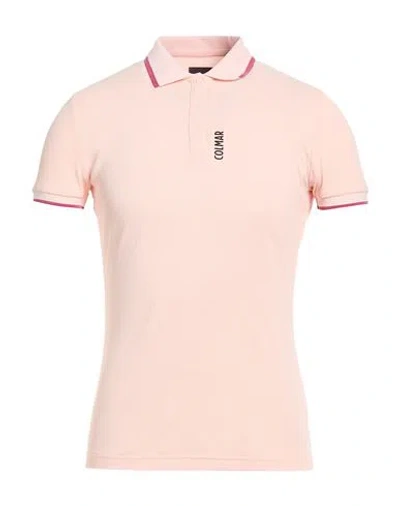 Colmar Man Polo Shirt Blush Size L Polyamide In Pink