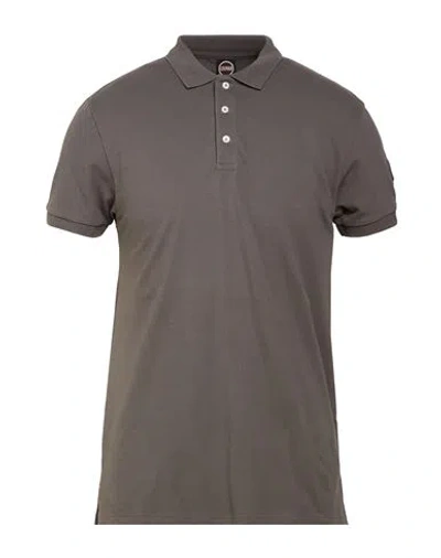 Colmar Man Polo Shirt Grey Size L Cotton, Elastane In Gray