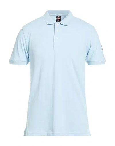 Colmar Man Polo Shirt Light Blue Size L Cotton, Elastane