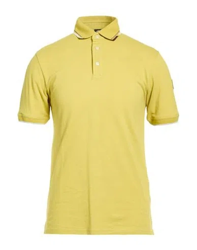 Colmar Man Polo Shirt Lime Green Size M/l Cotton