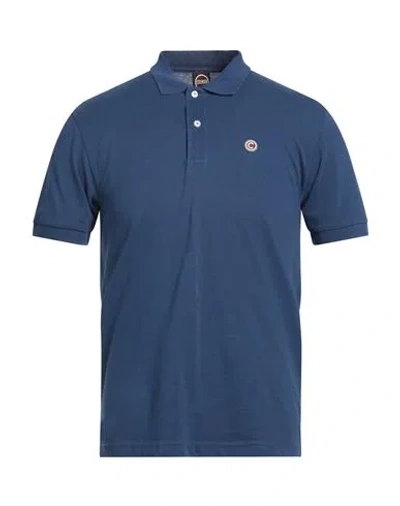 Colmar Man Polo Shirt Midnight Blue Size L Cotton