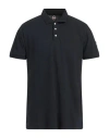 Colmar Man Polo Shirt Midnight Blue Size L Cotton, Elastane