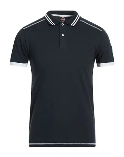 Colmar Man Polo Shirt Midnight Blue Size L Cotton, Elastane