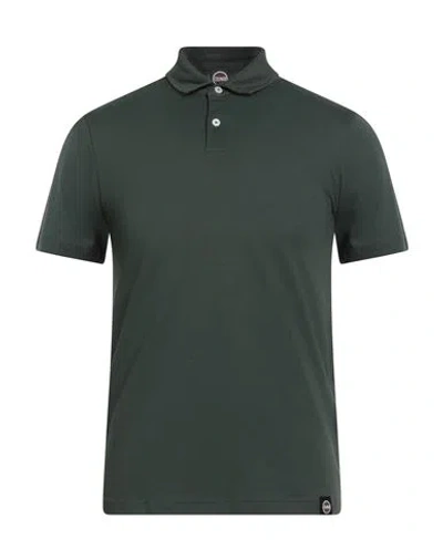 Colmar Man Polo Shirt Military Green Size S Cotton