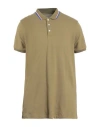 Colmar Man Polo Shirt Military Green Size Xxl Cotton, Elastane