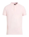 Colmar Man Polo Shirt Pink Size L Cotton, Elastane