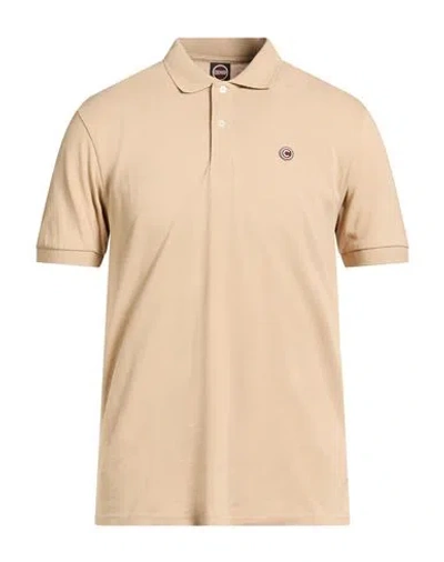 Colmar Man Polo Shirt Sand Size L Cotton In Pink