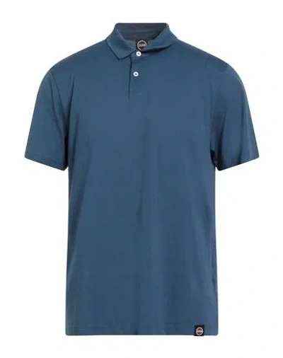 Colmar Man Polo Shirt Slate Blue Size S Cotton
