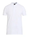 Colmar Man Polo Shirt White Size L Cotton, Elastane