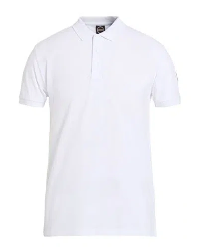 Colmar Man Polo Shirt White Size L Cotton, Elastane
