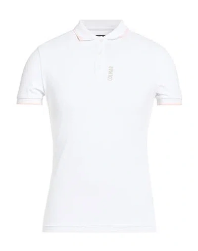 Colmar Man Polo Shirt White Size L Polyamide In Multi