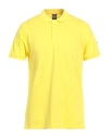 Colmar Man Polo Shirt Yellow Size S Cotton, Elastane