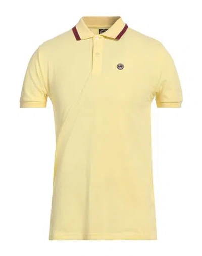 Colmar Man Polo Shirt Yellow Size S Cotton, Elastane