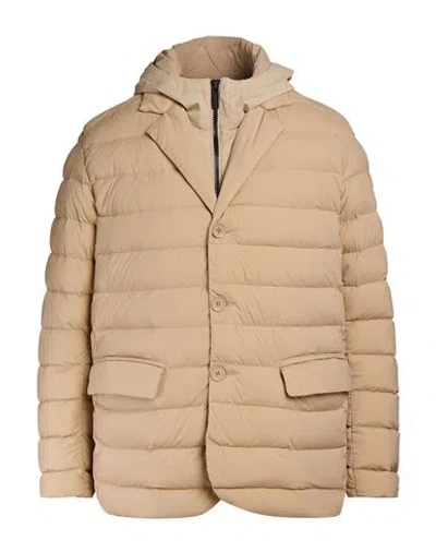 Colmar Man Puffer Beige Size 38 Polyamide, Elastane In Brown