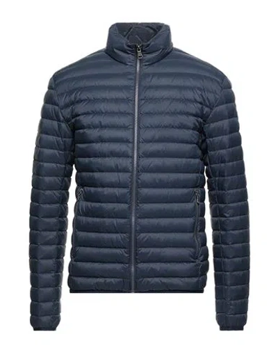 Colmar Men's Repunk Channel Quilted Down Jacket In Blue