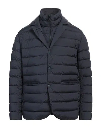Colmar Man Puffer Midnight Blue Size 42 Polyamide, Elastane In Blue