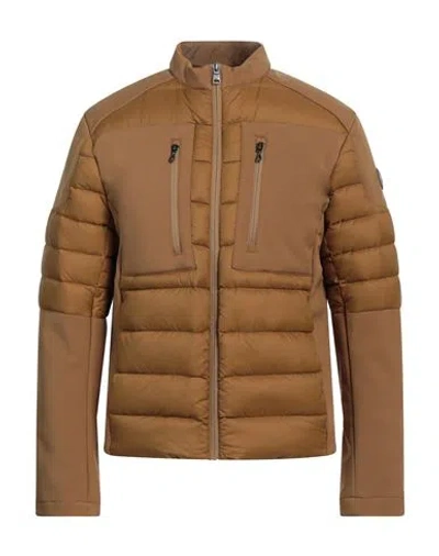Colmar Man Puffer Military Green Size 48 Polyester, Elastane In Yellow