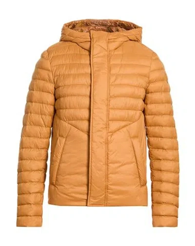 Colmar Man Puffer Mustard Size 46 Polyamide In Orange