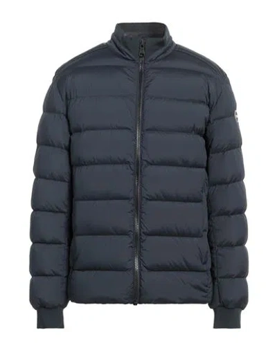 Colmar Man Puffer Navy Size 42 Polyamide, Elastane In Blue