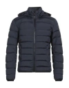 Colmar Man Puffer Navy Size 46 Polyamide, Elastane In Blue
