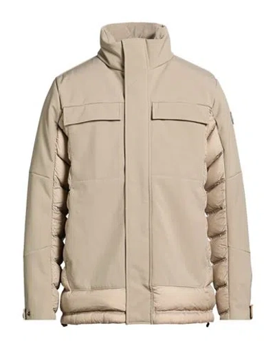 Colmar Man Puffer Sage Green Size 42 Polyester, Elastane In Brown