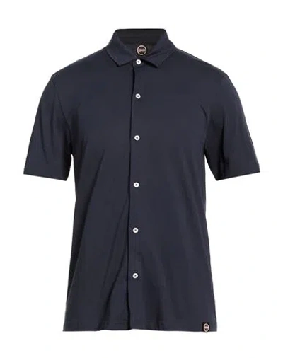 Colmar Man Shirt Midnight Blue Size L Supima