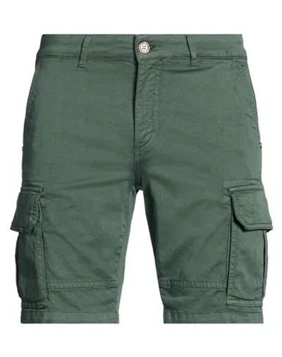 Colmar Man Shorts & Bermuda Shorts Dark Green Size 32 Cotton, Elastane