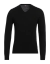 Colmar Man Sweater Navy Size M Wool, Viscose, Polyamide, Cashmere In Black