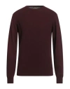 Colmar Man Sweater Burgundy Size L Cotton In Red