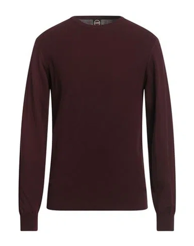 Colmar Man Sweater Burgundy Size L Cotton In Red