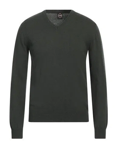 Colmar Man Sweater Military Green Size M Wool, Viscose, Polyamide, Cashmere In Green