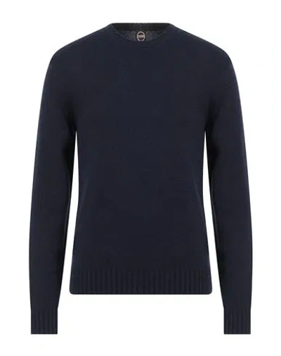 Colmar Man Sweater Navy Size S Wool, Viscose, Polyamide, Cashmere In Navy Blue