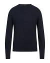 Colmar Man Sweater Navy Size Xxl Wool, Viscose, Polyamide, Cashmere In Navy Blue