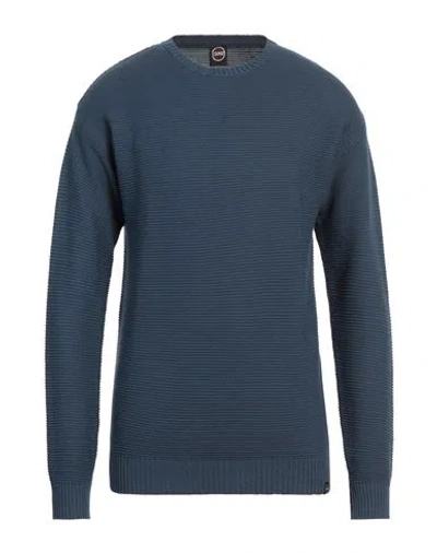 Colmar Man Sweater Slate Blue Size L Cotton