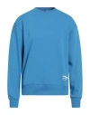 Colmar Man Sweatshirt Azure Size L Cotton, Polyester In Blue